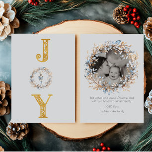 Carte De Vœux En Aluminium Nutcracker de Noël aquarelle Joie Photo