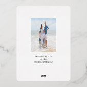 Carte De Vœux En Aluminium O Sainte Nuit Nativité Noël (Verso)