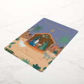 Carte De Vœux En Aluminium O Sainte Nuit Nativité Noël (Rotation)