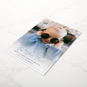 Carte De Vœux En Aluminium Oh Quelle Amusement Flocon de Neige Argenté Photo (Rotation)