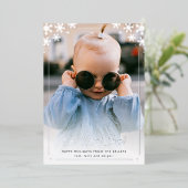 Carte De Vœux En Aluminium Oh Quelle Amusement Flocon de Neige Argenté Photo (Debout devant)