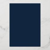 Carte De Vœux En Aluminium Oh quelle année ! Année d'examen Gold & Navy 1 pho (Verso)
