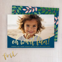 Oh What Fun Script - Photo - Bleu Vert Botanique