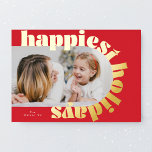 Carte De Vœux En Aluminium or gras typographie & arche rouge photo noël<br><div class="desc">***s'il vous plaît envoyez-moi un message pour les conceptions correspondantes*** __________________________________________________________________________________________________________________________________________________________________________________ si vous avez des questions sur le DESIGN ou si vous avez besoin d'autres conceptions ou options, veuillez me contacter ____________________ *si vous avez des questions sur la LIVRAISON ou la PRODUCTION, contactez ZAZZLE HELP OU LE SERVICE CLIENT à...</div>