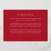 Carte De Vœux En Aluminium Or Multiphoto minimal (Verso)