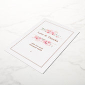 Carte De Vœux En Aluminium Or rose (Rotation)