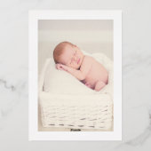 Carte De Vœux En Aluminium Or rose (Verso)