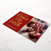 Carte De Vœux En Aluminium Paix moderne sur Terre Photo (Rotation)