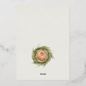 Carte De Vœux En Aluminium Pastel White Snow Tree Maisons Joyeuses Fêtes (Verso)