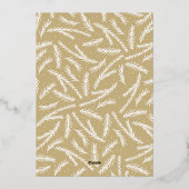 Carte De Vœux En Aluminium Peace On Earth Script Photo (Verso)