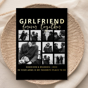 Carte De Vœux En Aluminium Petite amie Ensemble pour toujours Photo