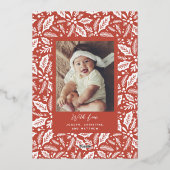 Carte De Vœux En Aluminium Petite Arche de Noël (Verso)