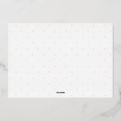 Carte De Vœux En Aluminium Petits Coeurs Bébé Frère Faire-part de naissance à (Verso)