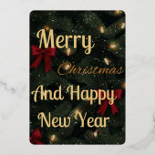 Carte De Vœux En Aluminium Photo Christmas Card (Verso)