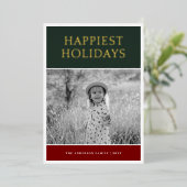 Carte De Vœux En Aluminium Photo Colorblock (Debout devant)