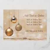 Carte De Vœux En Aluminium Photo de famille | Convertir automatiquement l'ima (Verso)