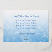 Carte De Vœux En Aluminium Photo de famille | Convertir automatiquement l'ima (Verso)