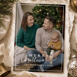 Carte De Vœux En Aluminium Photo de famille élégant Casse-Noisette Noël