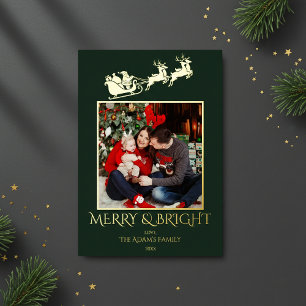 Carte De Vœux En Aluminium Photo de famille joyeuse et lumineuse avec le traî