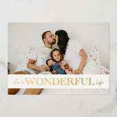 Carte De Vœux En Aluminium Photo de La vie est belle (Recto)