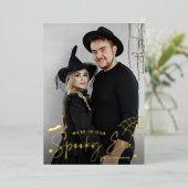 Carte De Vœux En Aluminium Photo de l'époque Éffrayante (Debout devant)