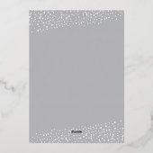 Carte De Vœux En Aluminium Photo de Noël (Verso)