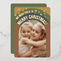 Photo de Noël Arch Retro Sépia de Midsiècle