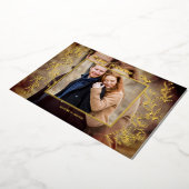 Carte De Vœux En Aluminium Photo de script élégant de la Saint-Valentin (Rotation)