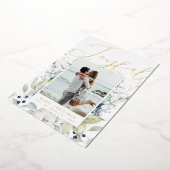 Carte De Vœux En Aluminium Photo de script moderne joyeux (Rotation)