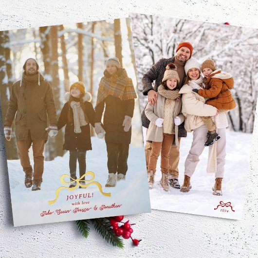 Carte De Vœux En Aluminium photo design moderne or noël arc