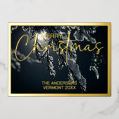 Carte De Vœux En Aluminium Photo encadrée (Recto)