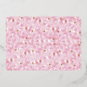 Carte De Vœux En Aluminium Photo Gold & Green Pine Tree (Verso)