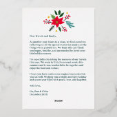 Carte De Vœux En Aluminium PHOTO Joyeuses Fêtes CUSTOM 6 (Verso)