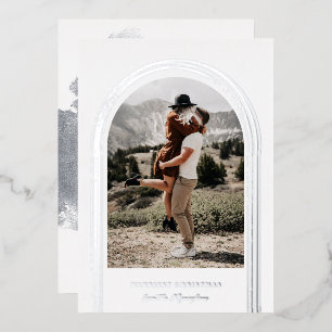 Carte De Vœux En Aluminium Photo moderne Brossé Arc Cadres photo Noël