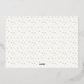 Carte De Vœux En Aluminium Photo Or Simple Moderne Joyeux Noël (Verso)