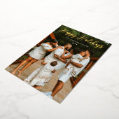 Carte De Vœux En Aluminium Photo Simplement Scriptée (Rotation)