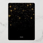 Carte De Vœux En Aluminium PHOTO Simply Elegant Sparkle Christmas Rose Gold (Verso)