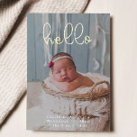 Carte De Vœux En Aluminium Photos de Bébé Calligraphie Moderne Élégante Naiss<br><div class="desc">Annoncez l'arrivée de votre petit bout avec style grâce à notre carte d'annonce de naissance en feuille d'or, qui présente une calligraphie moderne et élégante. Ce design luxueux met en valeur les photos de votre bébé avec une touche de scintillement, grâce aux accents de feuille d'or saisissants. Alliant parfaitement l'élégance...</div>