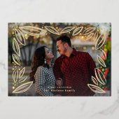 Carte De Vœux En Aluminium Photos d'or de l'élevage (Recto)