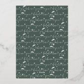 Carte De Vœux En Aluminium Photos Triangles abstraites modernes arbre de Noël (Verso)