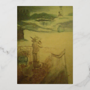 Carte De Vœux En Aluminium Pique-nique au bord de la mer 25e anniversaire