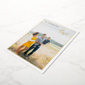 Carte De Vœux En Aluminium Plaid LOVE Script minimal réel (Rotation)