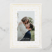 Carte De Vœux En Aluminium Poterie Rouge - Photo Gold (Recto)