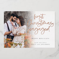 Premier Noël Engagé Photo Glam personnalisé
