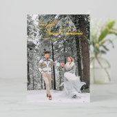 Carte De Vœux En Aluminium Première Marié Noël Vintage photo (Debout devant)