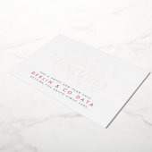 Carte De Vœux En Aluminium Premium Gold Modern Joyeuses Fêtes (Rotation)