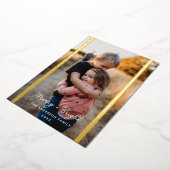 Carte De Vœux En Aluminium Préparatoire Plaid Deux Photo Verticale (Rotation)