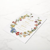 Carte De Vœux En Aluminium Proverbs 31 Fleur sauvage Foil Desk Imprimer (Rotation)