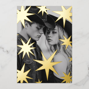 Carte De Vœux En Aluminium Que vos journées soient joyeuses et brillantes feu