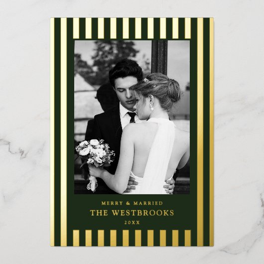 Carte De Vœux En Aluminium Rayures persistantes  (Recto)